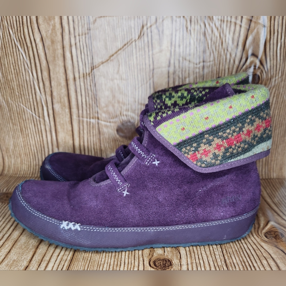 AHNU Women's Purple Himalayan‎ Ankle Boots Size 9.5